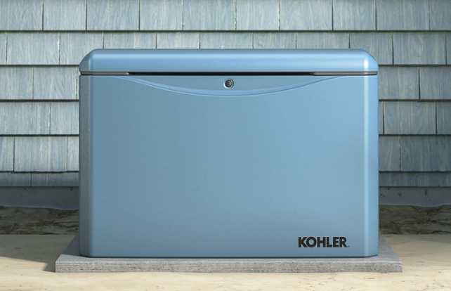 KOHLER generator installed outdoors